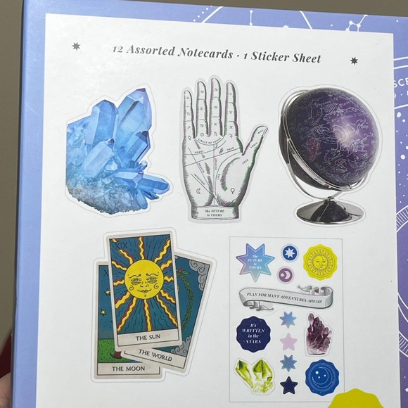 NEW The Future Is Yours Shaped Notecard Set - 12 Assorted and Stickers - Picture 3 of 4